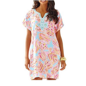 Lilly Pulitzer Harlow Embroidered Tunic Dress Sz Small